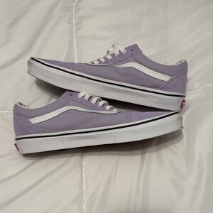 Vans Pastel Purple and White Sneakers
